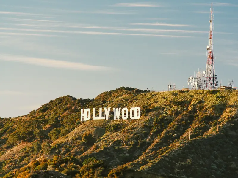 Het Hollywood Sign op de heuvels boven Los Angeles